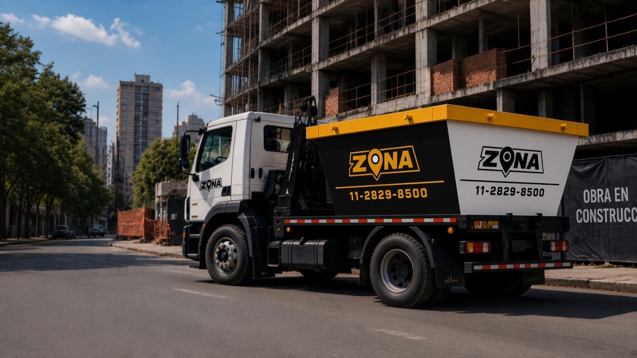 Camión ZONA con volquete listo para entrega